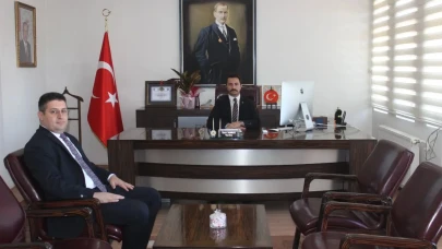 Ziraat Bankası Göynücek Şube Müdürü Volkan Kantar’dan Kaymakam Demirgül’e Ziyaret