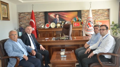 Halk Bankası Göynücek Şube Müdürü’nden Başkan Şahin’e Ziyaret