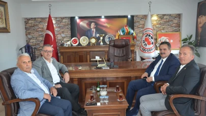 AK Parti Amasya Milletvekillerinden Göynücek Belediye Başkanı Kemal Şahin’e Ziyaret