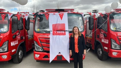 Gümüşhacıköy Belediyesi’ne Türkiye Belediyeler Birliği’nden Hibe İtfaiye Aracı