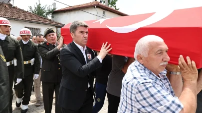 Kore Gazisi Halil Kanar Amasya'da Son Yolculuğuna Uğurlandı