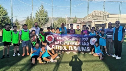 Amasya’da Camiler Arası Futbol Turnuvası Başladı: Yaz Kur’an Kursu Öğrencileri Sahada Buluştu