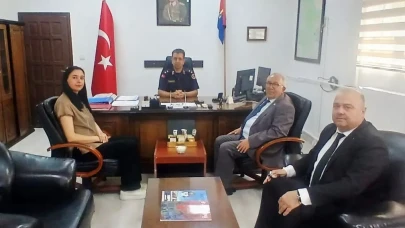 Merzifon Belediyesi’nden İlçe Jandarma Komutanı Uğur Temelci’ye Hayırlı Olsun Ziyareti