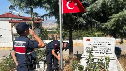 Gümüşhacıköy Emniyet ve Jandarması Şehit Ailelerinin Yanında