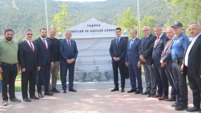 Taşova’da Şehitler ve Gaziler Çeşmesi Hizmete Açıldı