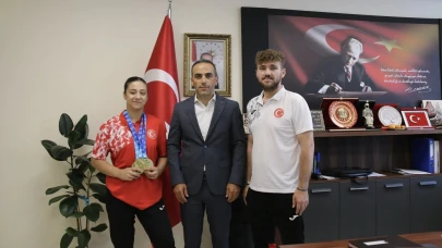 Avrupa Şampiyonu Zehranur Aslan’dan İl Müdürü Osman Ercan’a Ziyaret