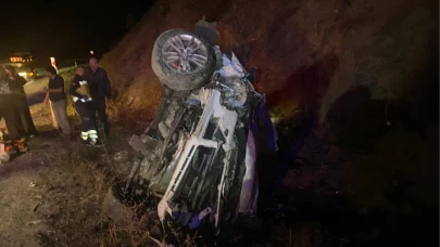 Çorum Alaca’da Devrilen Araçta 5 Kişi Yaralandı