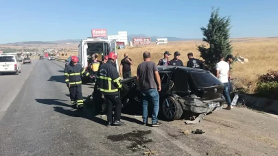 Merzifon’da Otomobil Takla Attı, Sürücüsü Yaralandı