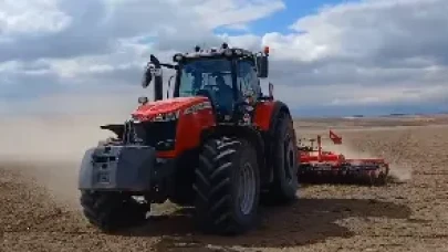 Amasya'da Üreticilere Vanvey ile Toprak İşleme Desteği