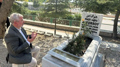 AŞGIN, ERSOY’U MEZARI BAŞINDA ANDI