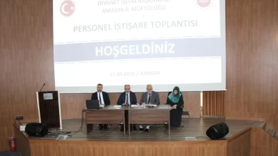Amasya İl Müftülüğü’nde Eylül Ayı Personel İstişare Toplantısı Gerçekleşti