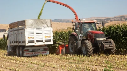 Amasya DSYB’den Üreticilere Mısır Silajı Biçme ve Paketleme Desteği