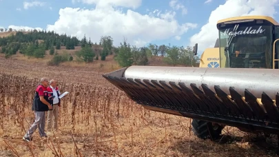 Merzifon’da Biçerdöver Hasat Kontrolleri Aralıksız Devam Ediyor