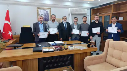 Merzifon Müftülüğü’nde Başarı Belgeleri Takdim Edildi