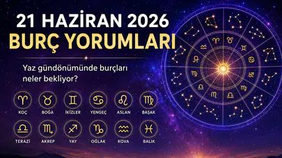21 Haziran 2026 Burç Yorumları: Yaz Gündönümünde Burçları Neler Bekliyor?