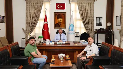 Merzifon Belediyesi’nde Dostane Ziyaret