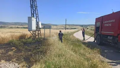 Merzifon’da Trafo Yangını Paniği! Ekipler Felaketi Önledi