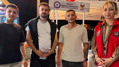 Amasya Emniyeti’nden Festivalde Farkındalık Çalışması!