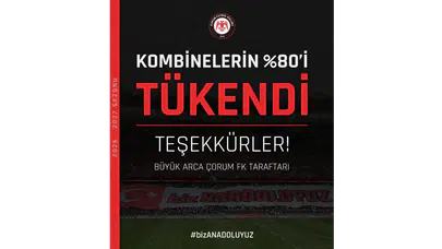 Arca Çorum FK'da Kombine Çılgınlığı!
