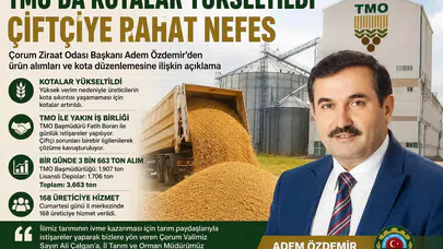 TMO'dan Çiftçiye Nefes Aldıran Karar!