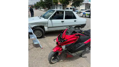 Merzifon'da Kavşakta Kaza: 1 Kişi Yaralandı