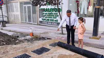 Merzifon’da Altyapı Çalışmalarına Minik Denetçi