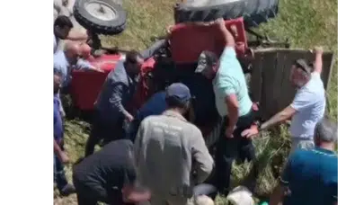 Feci Kaza: Traktör Sürücüsü Hayatını Kaybetti