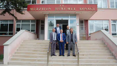 MHP Merzifon Yönetiminden Kaymakam Ahmet Karaaslan'a Ziyaret