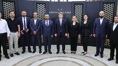 MHP Amasya'nın Yeni Yönetimi Vali Bakan’ın Makamında