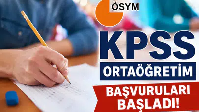 KPSS Ortaöğretim Başvuruları Başladı!