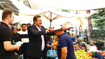 Vekil İpek Amasya Pazarında!