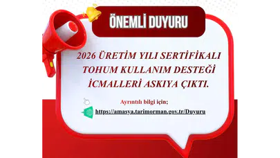 Amasya’da Tohum Desteği Listeleri Askıda!
