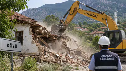 Amasya’nın Köylerinde Yıkım Süreci Başlıyor: 413 Yapı İçin Düğmeye Basıldı!