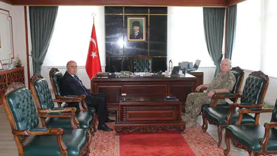 Amasya İl Özel İdaresi’nde Komutana Ziyaret