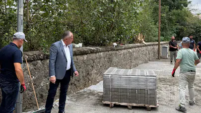 Taşova’da Yıllardır Beklenen Yol Parkeyle Buluştu