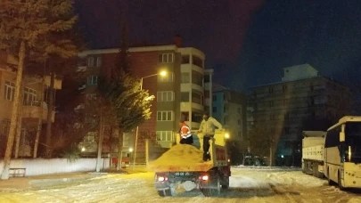 Merzifon’da Kışa Karşı 7/24 Mücadele