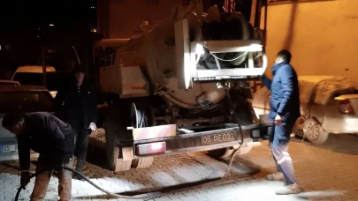 Amasya Belediyesi’nden Gece Mesaisi