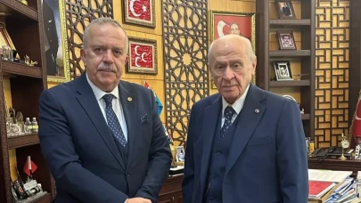 Rektör Turabi, Bahçeli ile Bir Araya Geldi