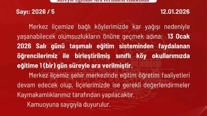 AMASYA’DA KAR TATİLİ