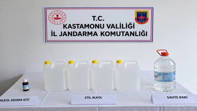 Jandarma sahte içki operasyonu