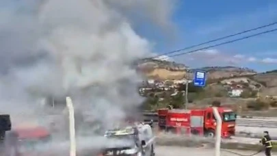 Park Halindeki Tanker Alev Aldı
