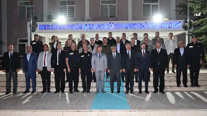 Merzifon’da İlçe Emniyet Müdürü Aykaç İçin Veda Yemeği