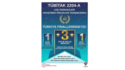 Amasya’dan TÜBİTAK 2204-A Başarısı