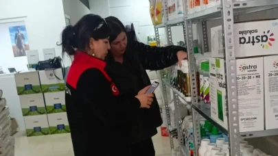 Merzifon’da Gübre Bayilerine GTS Denetimi