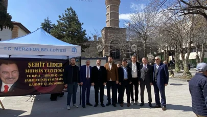 Merzifon'da Merhum Yazıcıoğlu Dualarla Anıldı