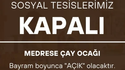 Merzifon'da Sosyal Tesisler Kapalı Olacak