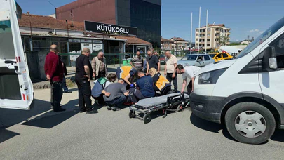 Minibüs İle Motosiklet Çarpıştı: 1 Yaralı