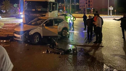 Tır ile Cip Çarpıştı: 1 Yaralı