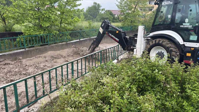 Sağanak Sonrası Dere Taşkını Paniği