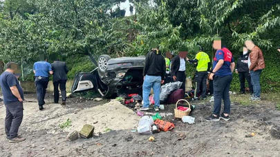 Kediyi Kurtarmak İsterken Kaza Yaptı